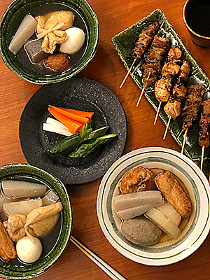 おかずのうつわ屋本橋 おでんと焼き鳥で台風一過の夜